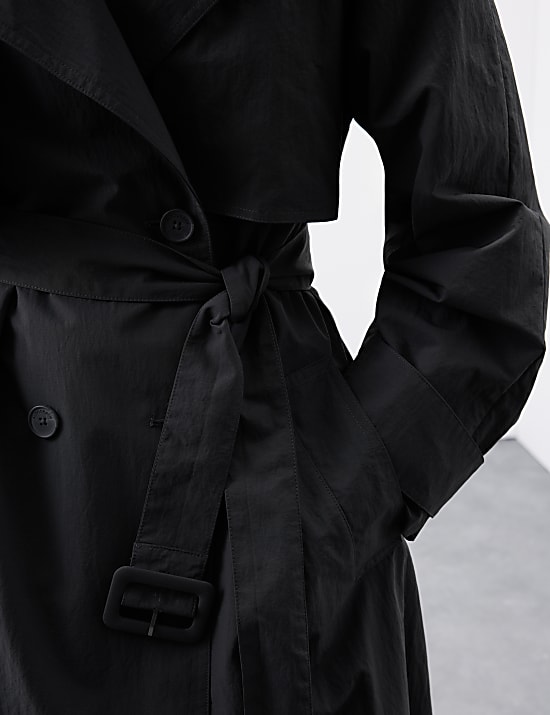 Technical Showerproof Longline Trench Coat