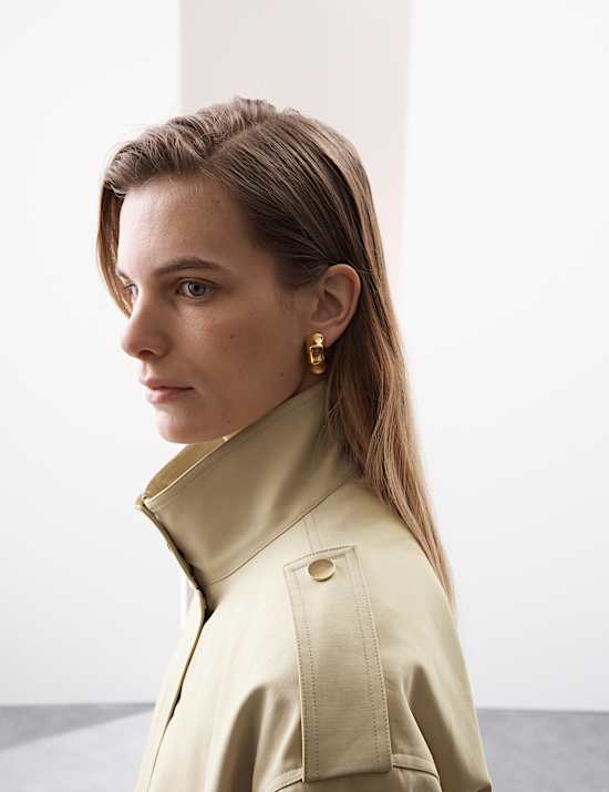 Cotton Lyocell™ Blend Blouson Bomber Jacket