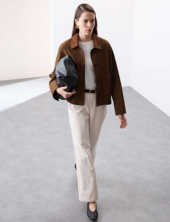 Pure Suede Utility Jacket