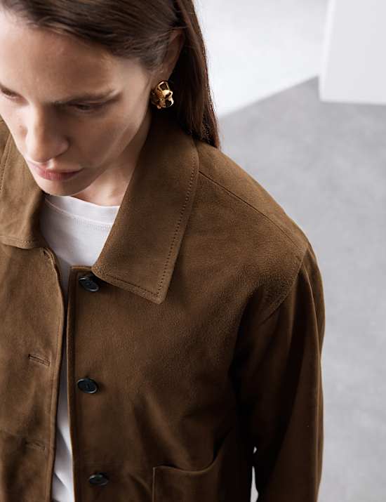 Pure Suede Utility Jacket