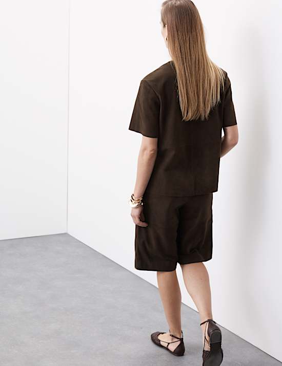 Pure Suede Kaftan Top