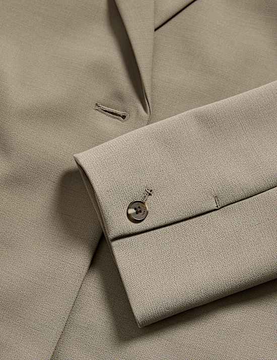 Wool Blend Double Breasted Blazer