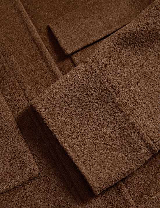 Kurze Jacke im Utility-Stil aus Wollmischgewebe mit Kragen