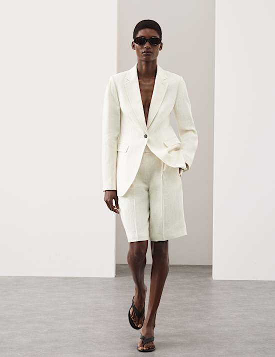 Pure Linen Tailored Blazer