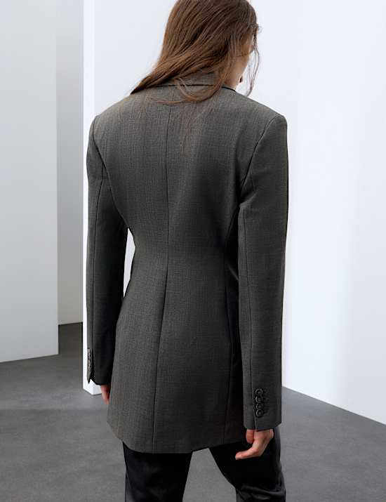 Longline Double Breasted Blazer