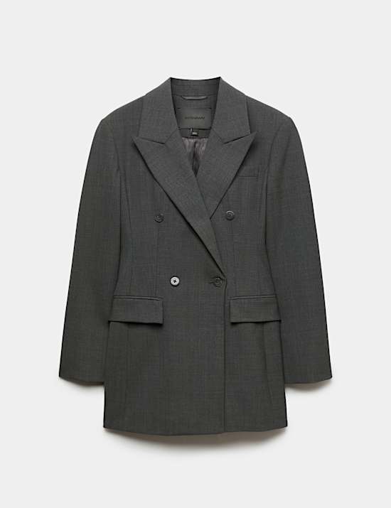 Longline Double Breasted Blazer