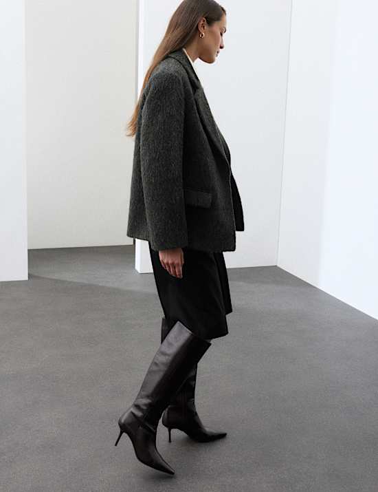 Wool Rich Brushed Tailored Jacket