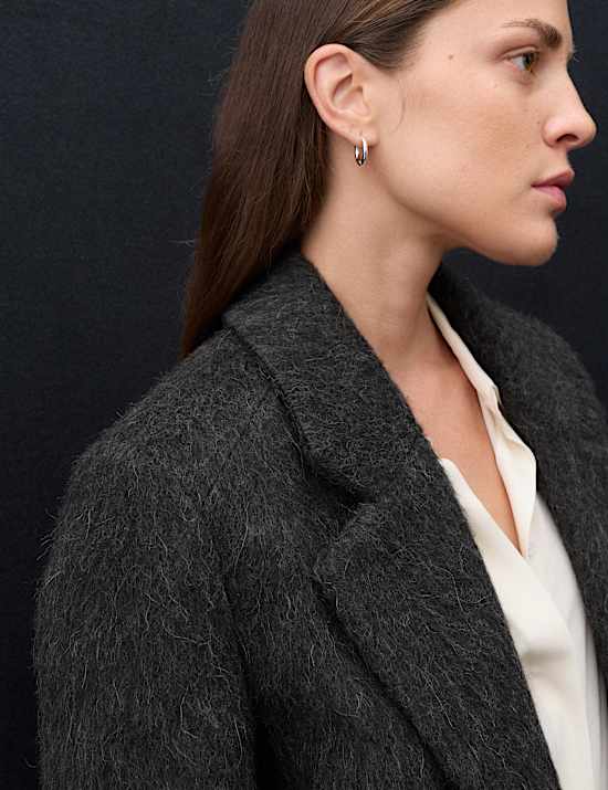 Wool Rich Brushed Tailored Jacket