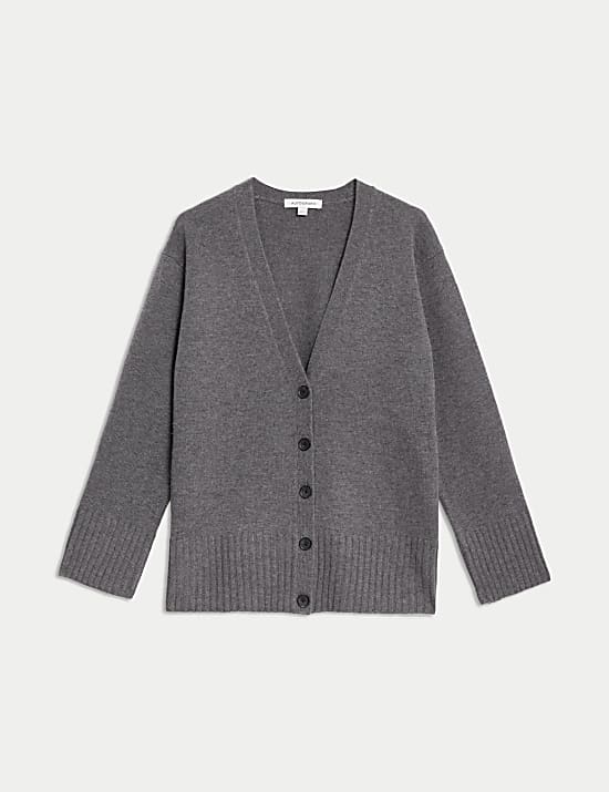 Merino Wool Rich Cardigan With Cashmere