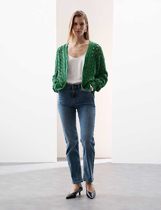 Pure Cotton Relaxed Longline Cardigan