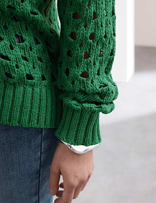 Pure Cotton Relaxed Longline Cardigan