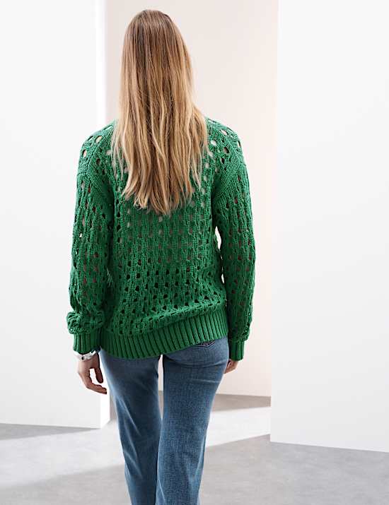 Pure Cotton Relaxed Longline Cardigan