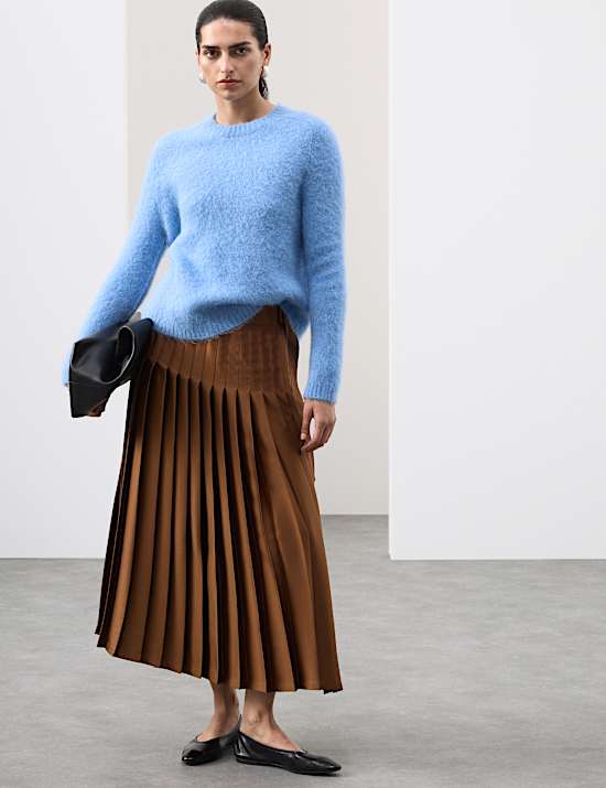 Pull en alpaga à col rond