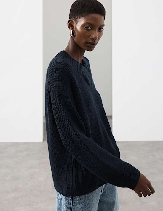 Pure Merino Wool V-Neck Jumper