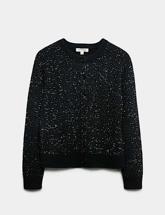 Sequin Cardigan with Alpaca