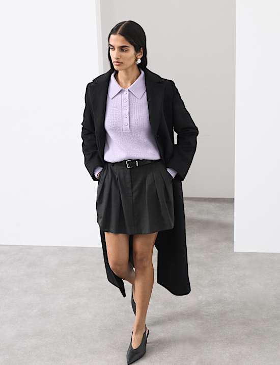 Pure Merino Wool Collared Jumper