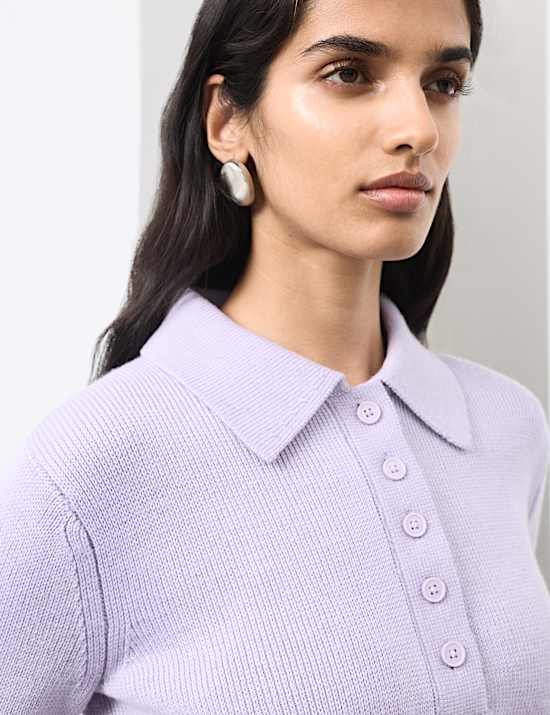 Pure Merino Wool Collared Jumper