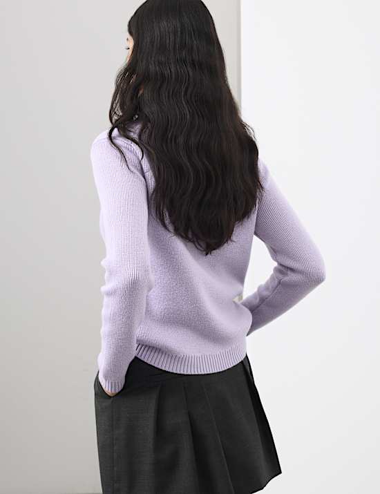Pure Merino Wool Collared Jumper