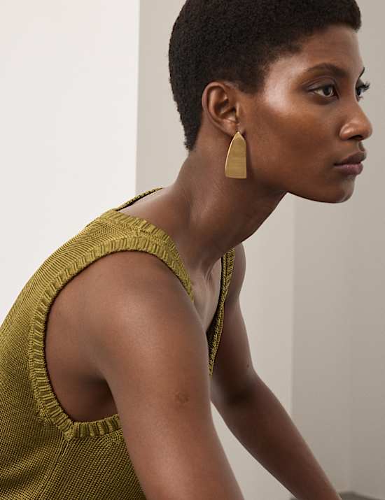 Metallic Knitted Vest Top
