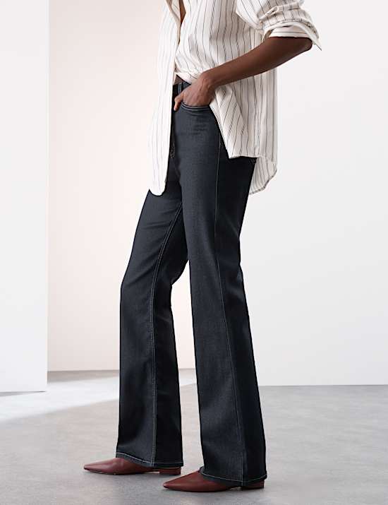 High Waisted Flared Jeans