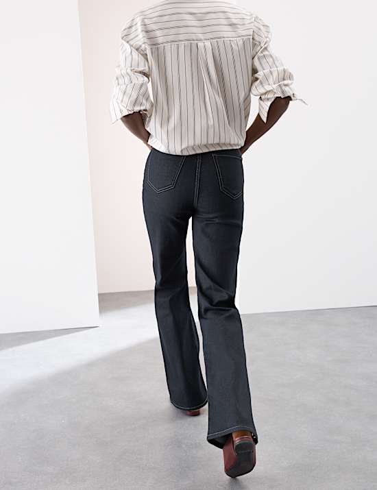 High Waisted Flared Jeans