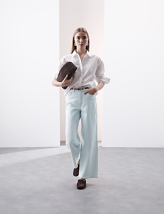 High Waisted Wide Leg Jeans