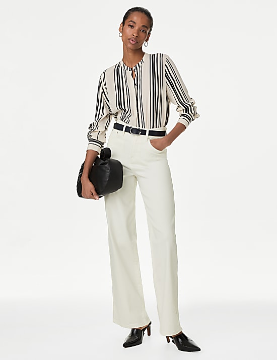 High Waisted Wide Leg Jeans