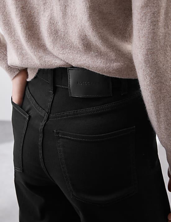 Jeans van lyocellmix met wijde pijpen