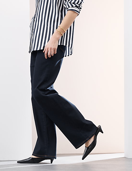 High Waisted Wide Leg Jeans