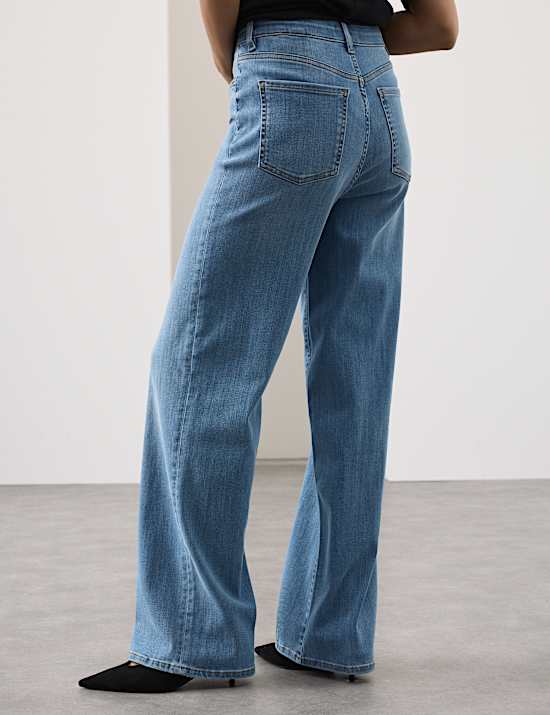 High Waisted Wide Leg Jeans