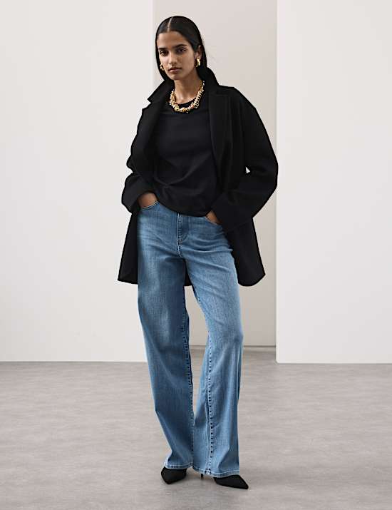 High Waisted Wide Leg Jeans