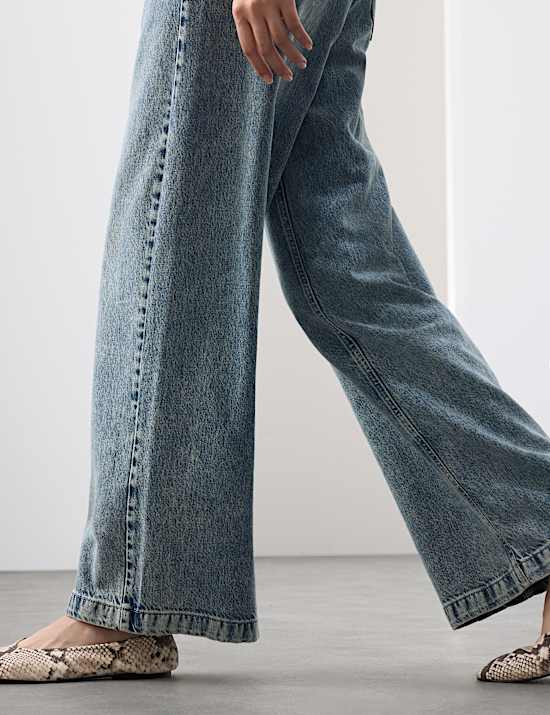 High Waisted Wide Leg Jeans