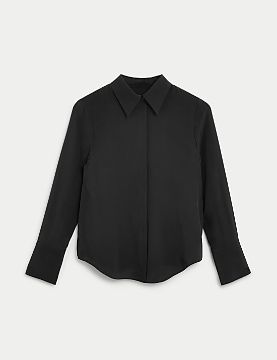 Pure Silk Long Sleeve Shirt