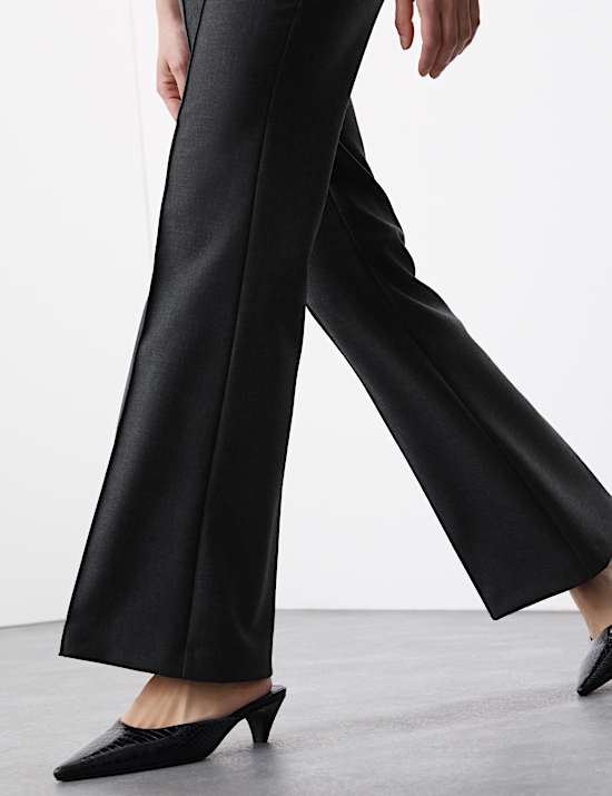 Schlaghose mit Wolle