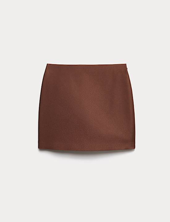 Mini A-Line Skirt with Wool