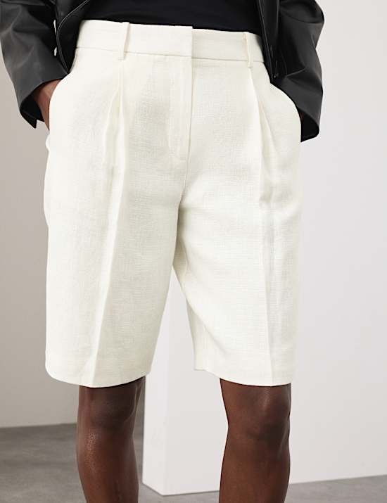 Pure Linen Tailored Shorts
