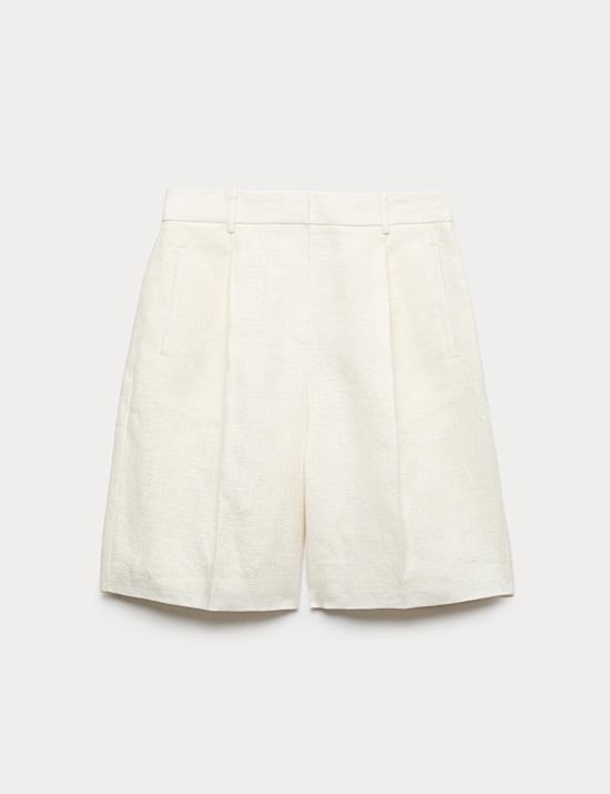 Pure Linen Tailored Shorts