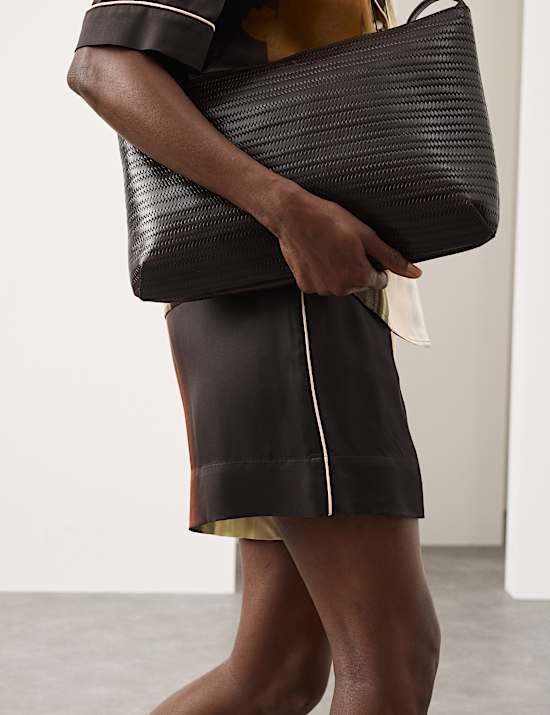 Printed High Waisted Resort Shorts