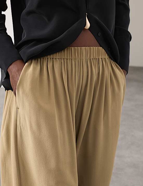 Pure Silk Balloon Trousers