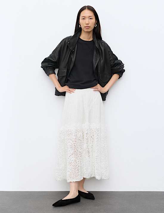 Embroidered Maxi Circle Skirt
