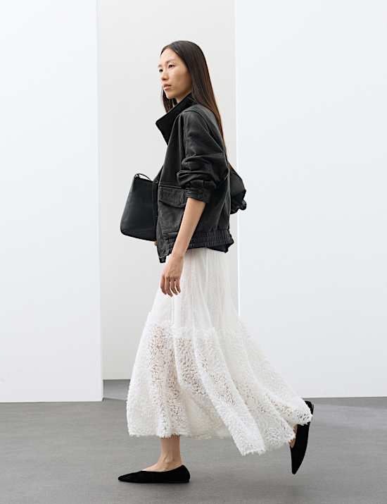 Embroidered Maxi Circle Skirt