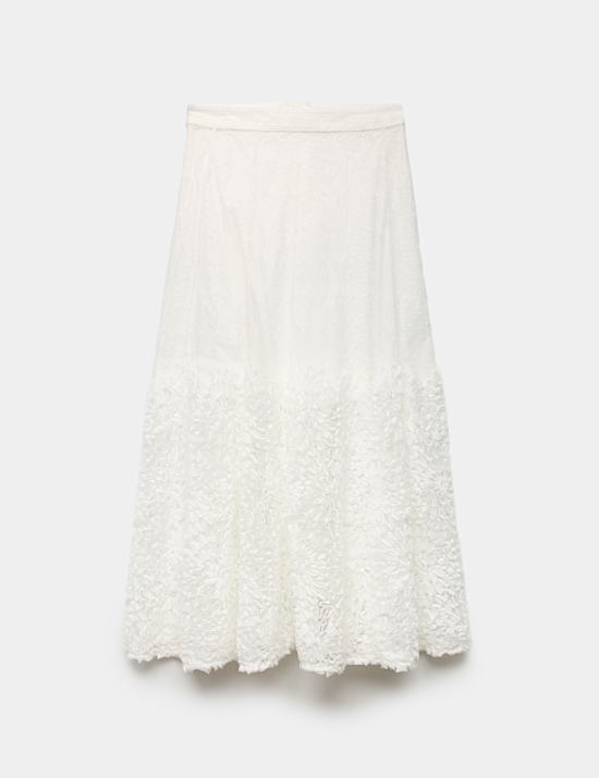 Embroidered Maxi Circle Skirt