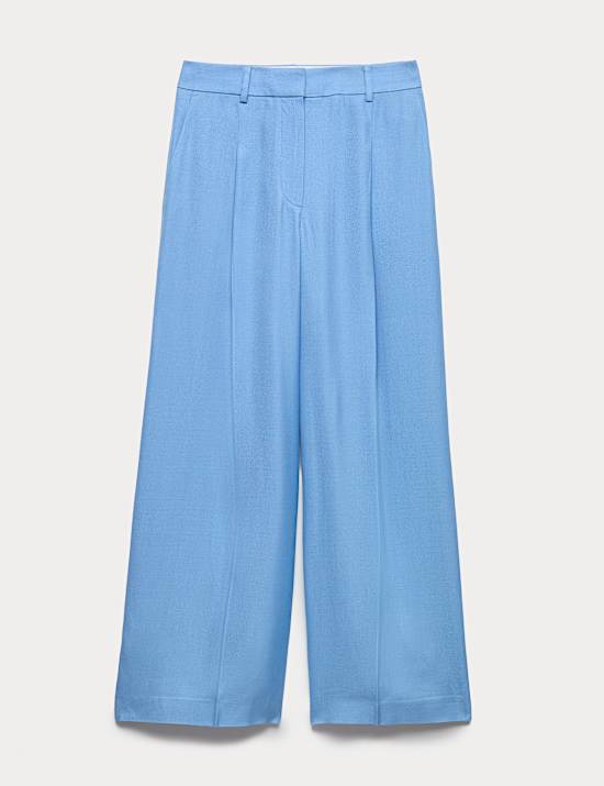 Pantalon coupe large avec laine
