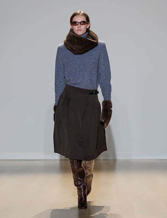Pure Wool Brushed Roll Neck Jumper