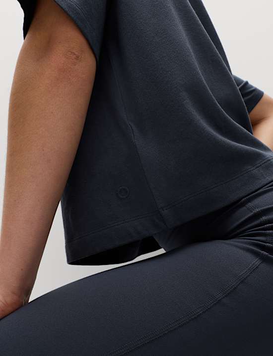 Modal Cotton Blend Lightweight Boxy T-shirt