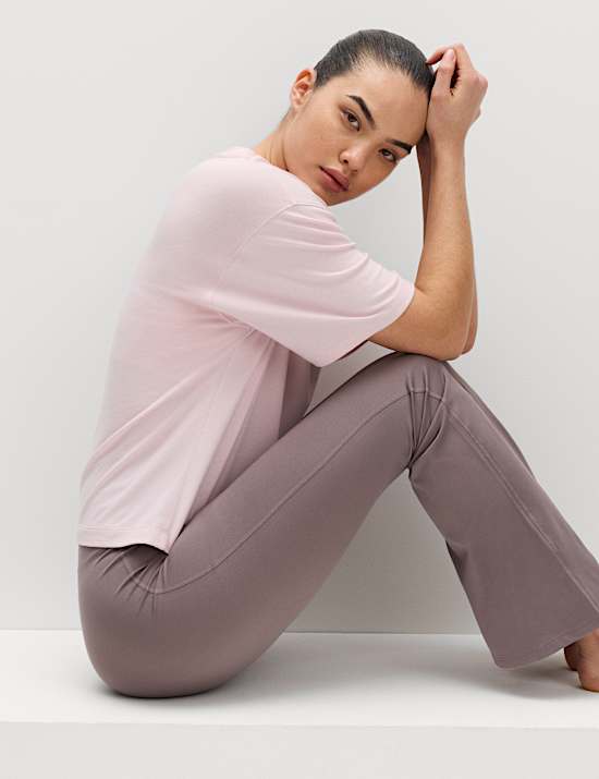 Modal Cotton Blend Lightweight Boxy T-shirt