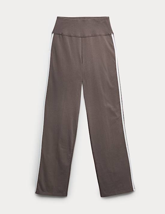 Pantalon de jogging Go Easy en coton, jambe droite &agrave; rayure lat&eacute;rale