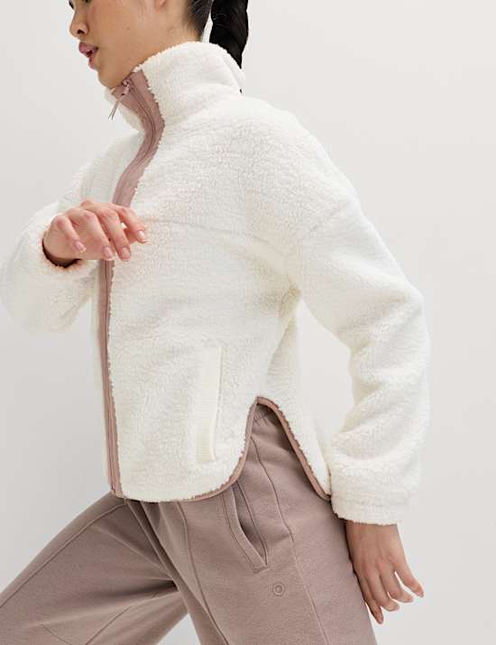 Ultraheat&trade; Jacke aus Borg-Fleece mit Rei&szlig;verschluss und Tunnelkragen