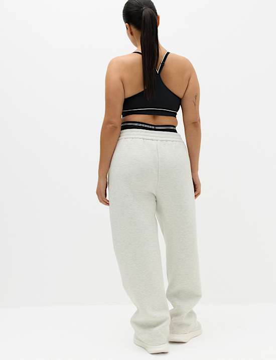 Scuba Pleated High Waisted Barrel Jogger