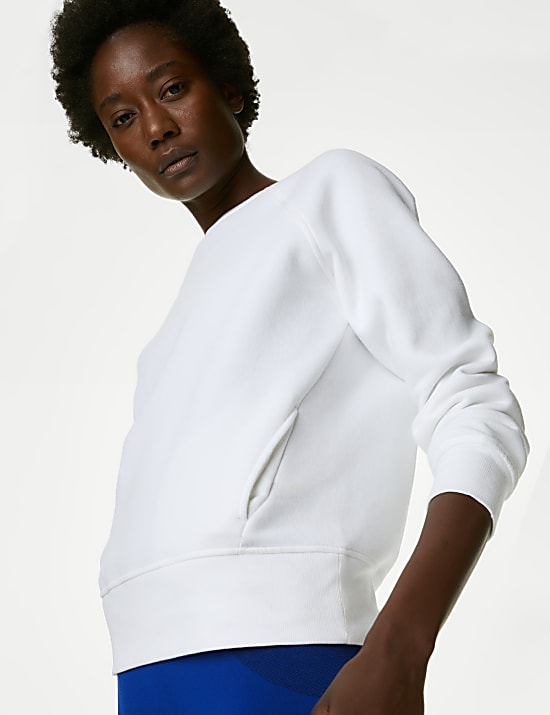 Cotton Rich Crew Neck Sweatshirt